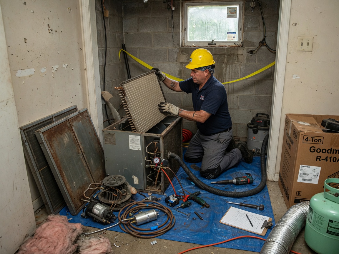 Central AC Replacement in Columbus